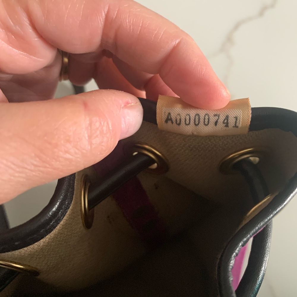 Vintage Dooney & Bourke Purple (eggplant) mini Shoulder Bag Drawstring Clos… - Picture 8 of 9